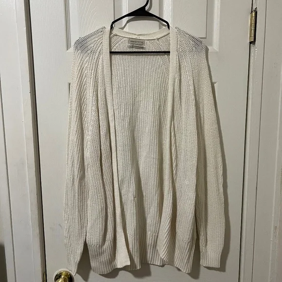 Urban Outfitters Sweaters Uo Blake Cardigan In White Poshmark